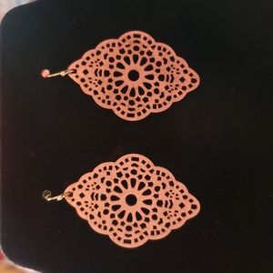 Leather Cutout Earrings *M